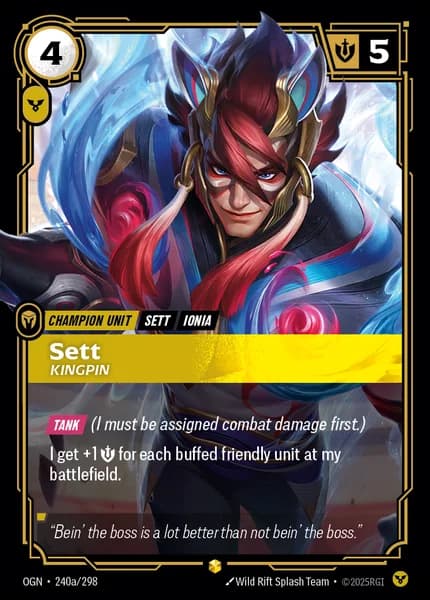 Sett - Kingpin (Alternate Art)